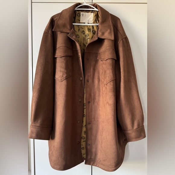 Anthropologie Jackets & Blazers - NWT Size XL- Anthropologie Relaxed Faux Suede Shacket (NWT US$158)